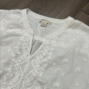 Style & Co. Women's Ivory Floral Blouse